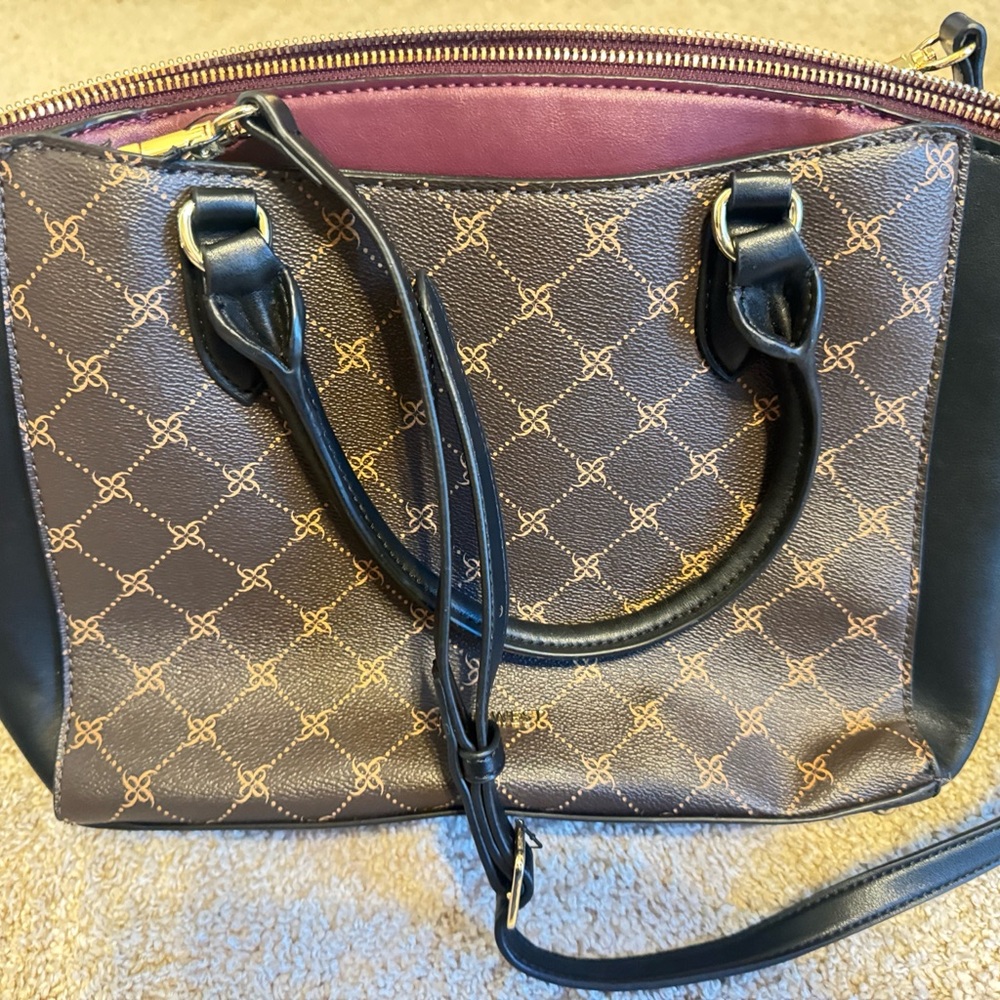 Nine West Elegant Brown and Black Women's Handbag